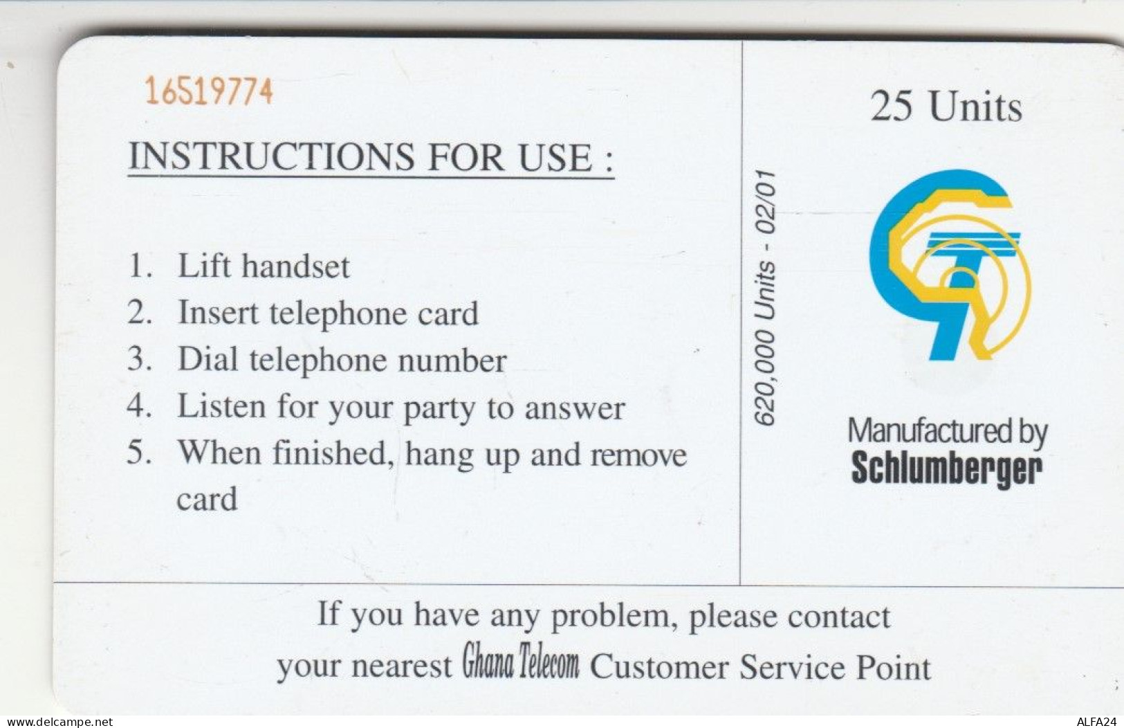 PHONE CARD GHANA  (E93.26.2 - Ghana