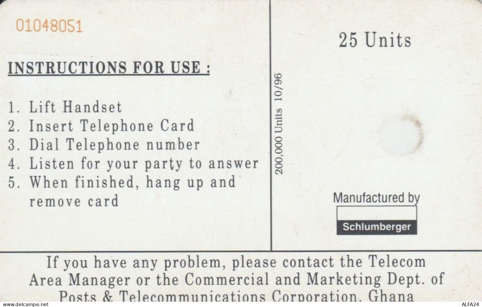 PHONE CARD GHANA  (E93.25.7 - Ghana