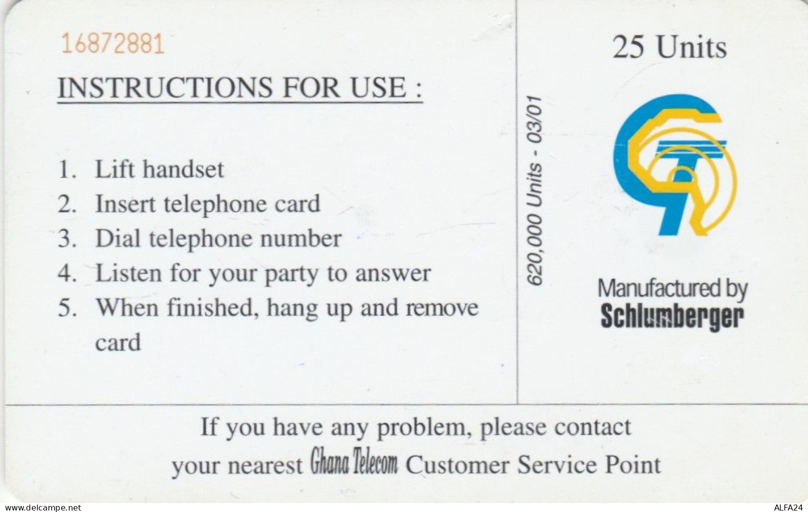PHONE CARD GHANA  (E93.26.6 - Ghana