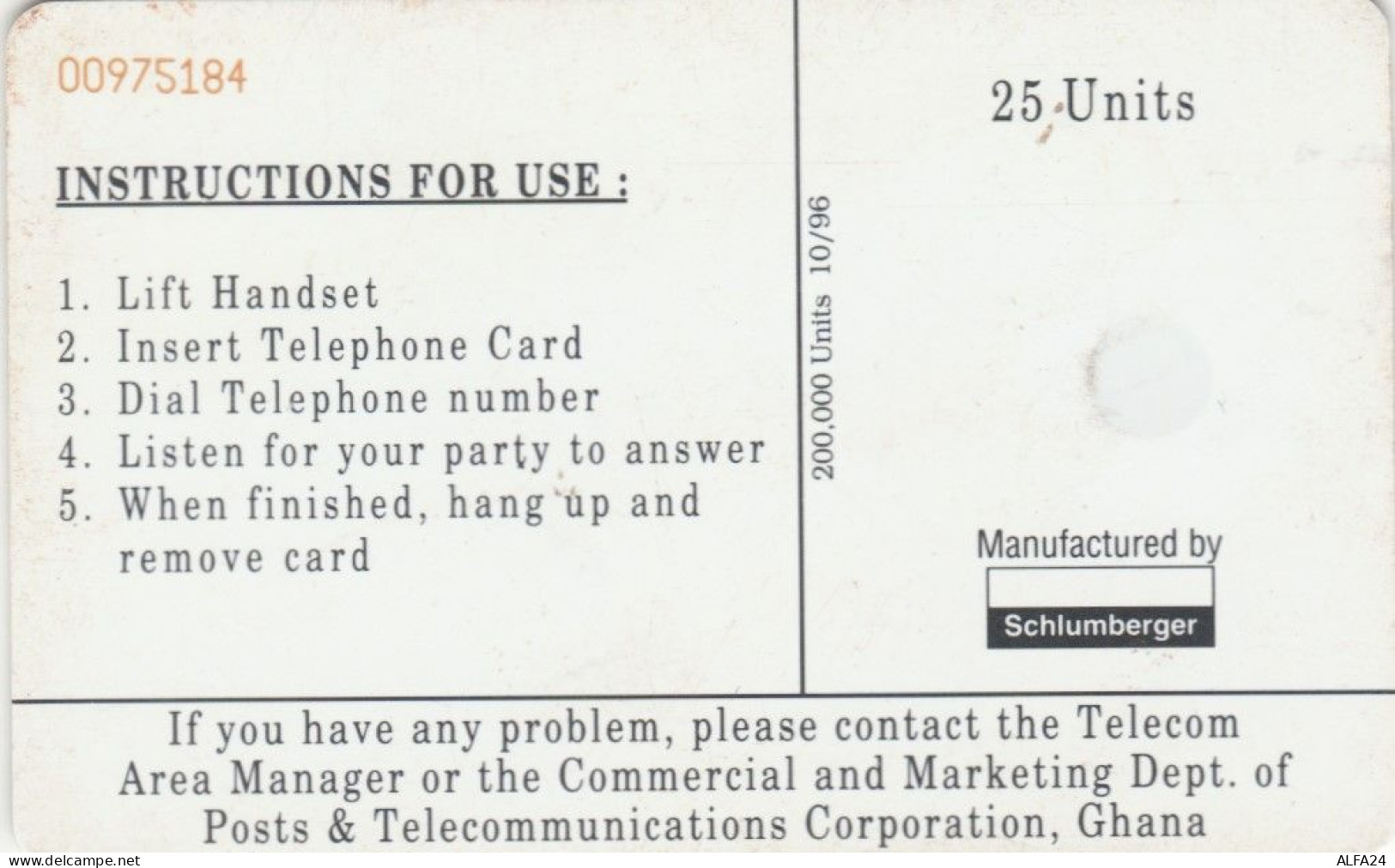 PHONE CARD GHANA  (E93.25.8 - Ghana