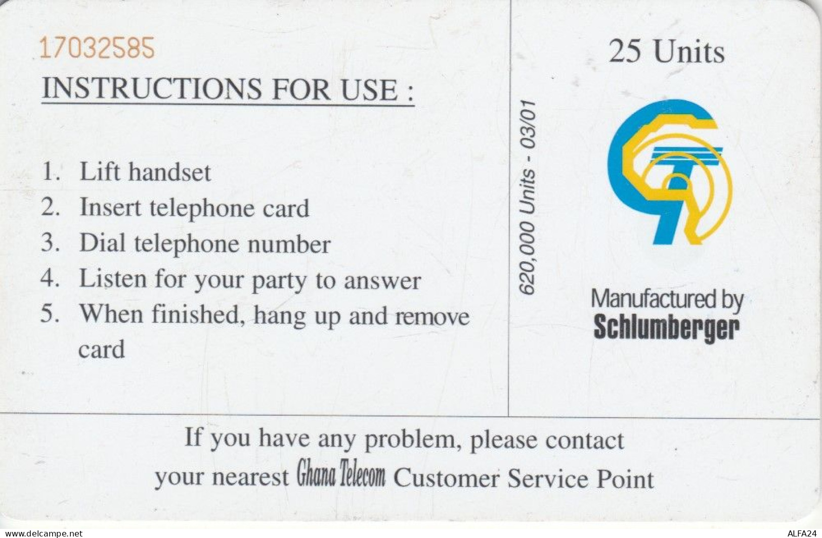 PHONE CARD GHANA  (E93.26.3 - Ghana