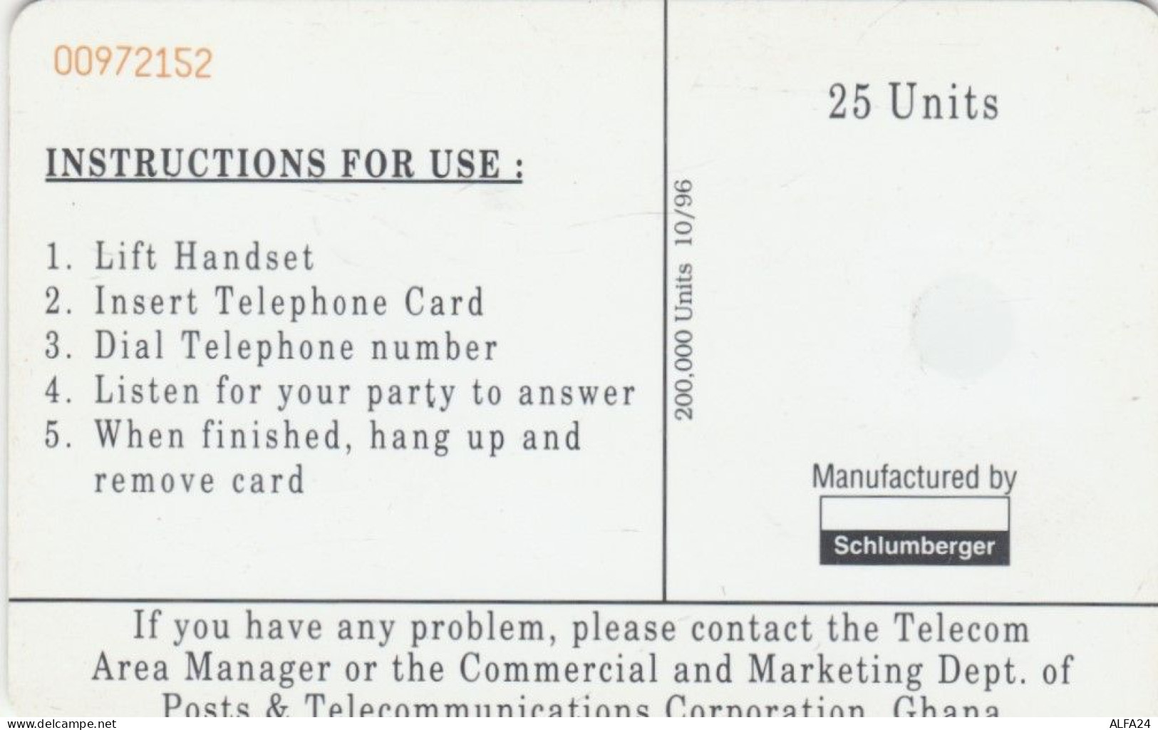 PHONE CARD GHANA  (E93.25.6 - Ghana