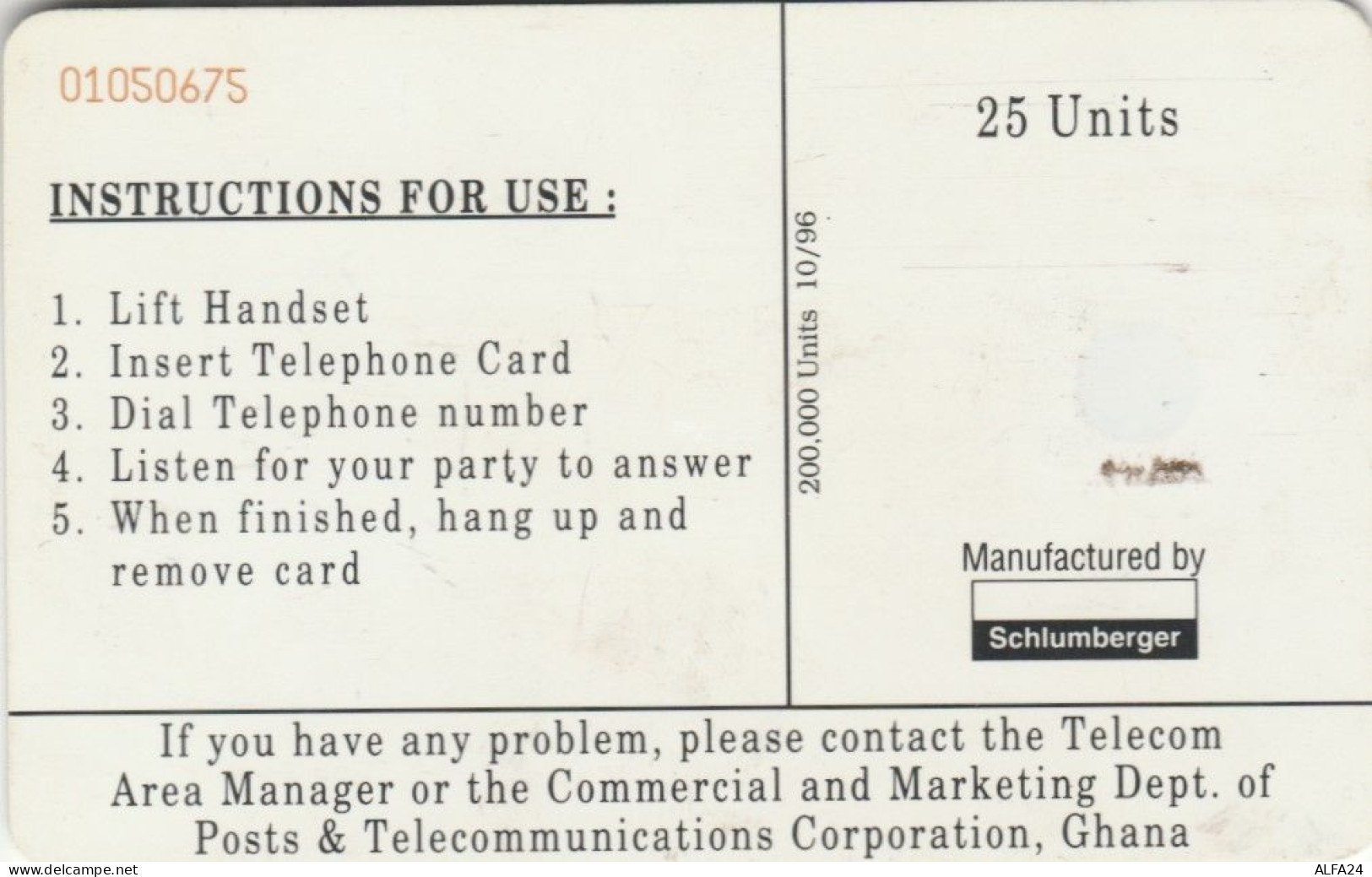 PHONE CARD GHANA  (E93.25.2 - Ghana