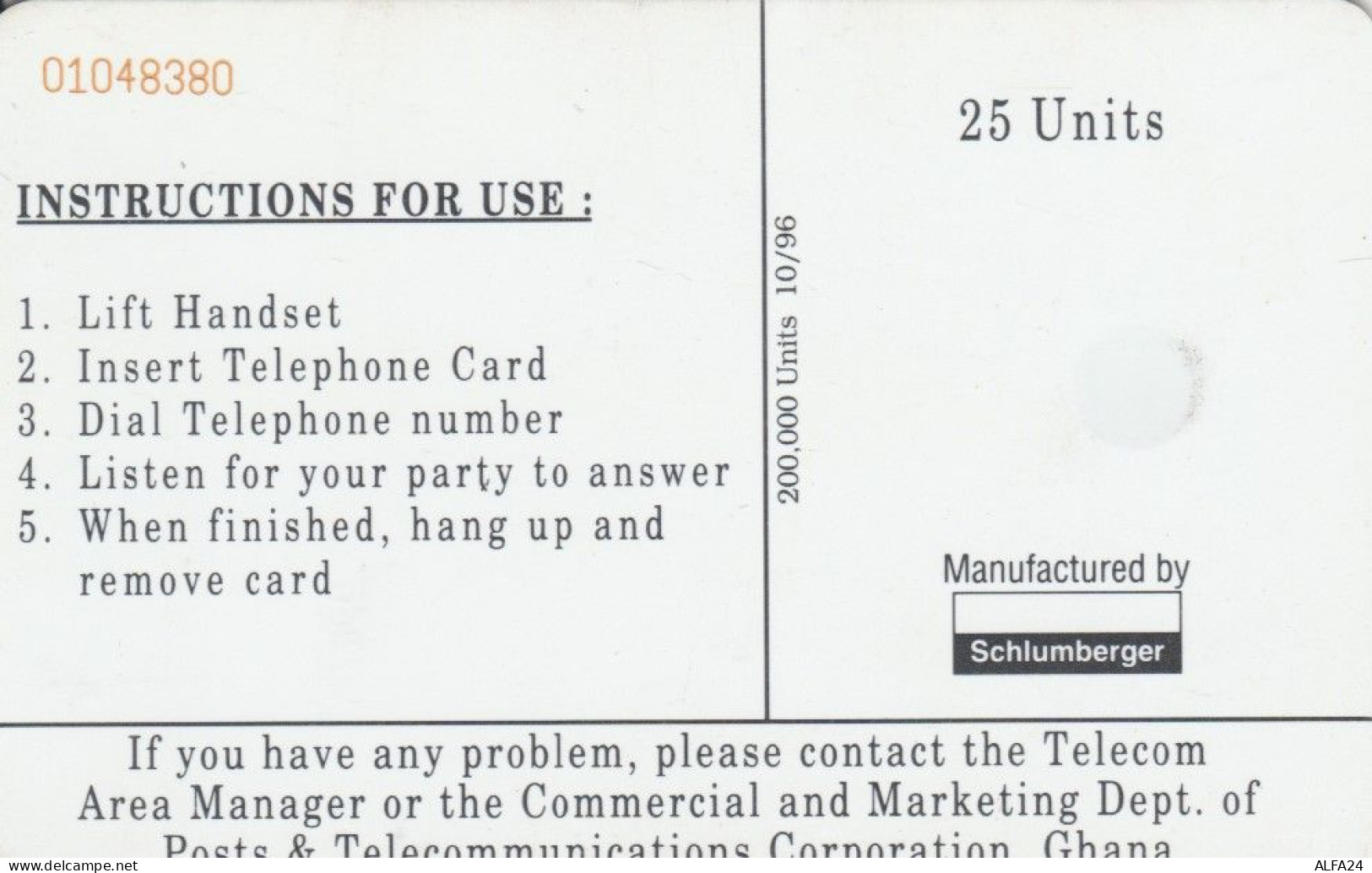 PHONE CARD GHANA  (E93.25.5 - Ghana