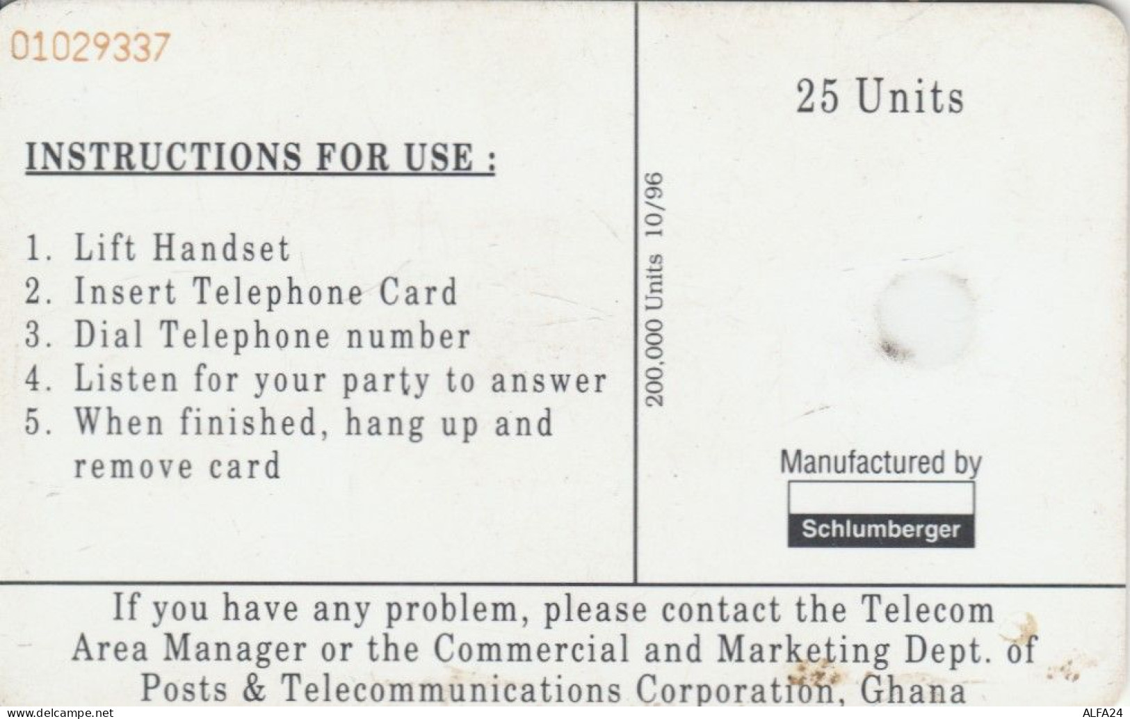 PHONE CARD GHANA  (E93.25.3 - Ghana