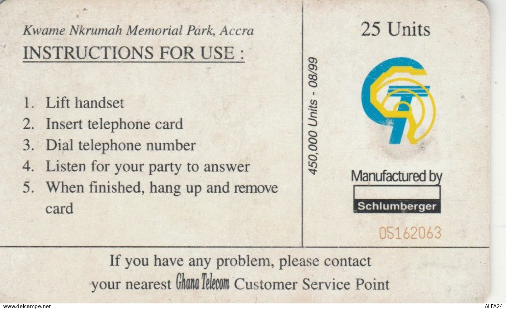 PHONE CARD GHANA  (E93.23.1 - Ghana