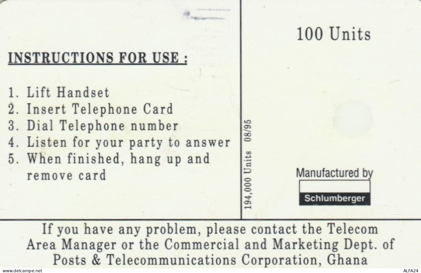 PHONE CARD GHANA  (E93.23.4 - Ghana