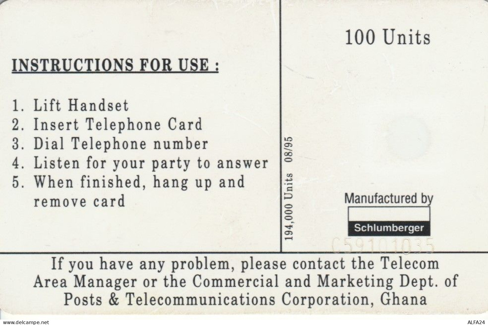 PHONE CARD GHANA  (E93.22.7 - Ghana