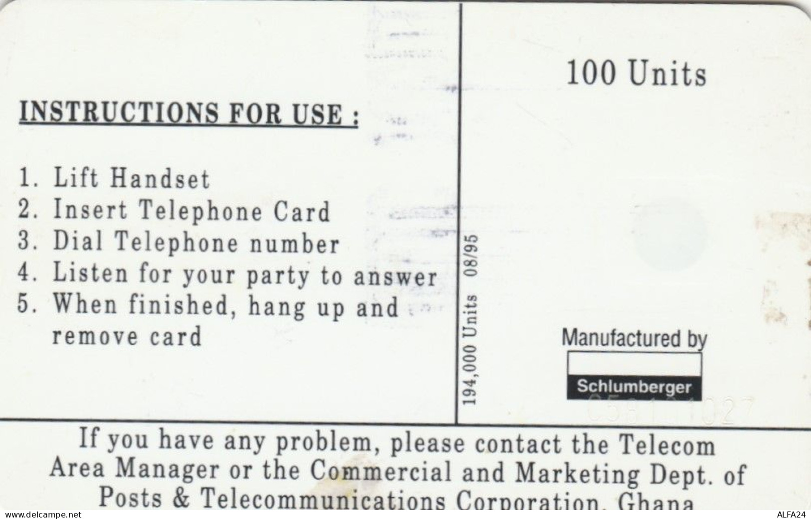 PHONE CARD GHANA  (E93.22.8 - Ghana