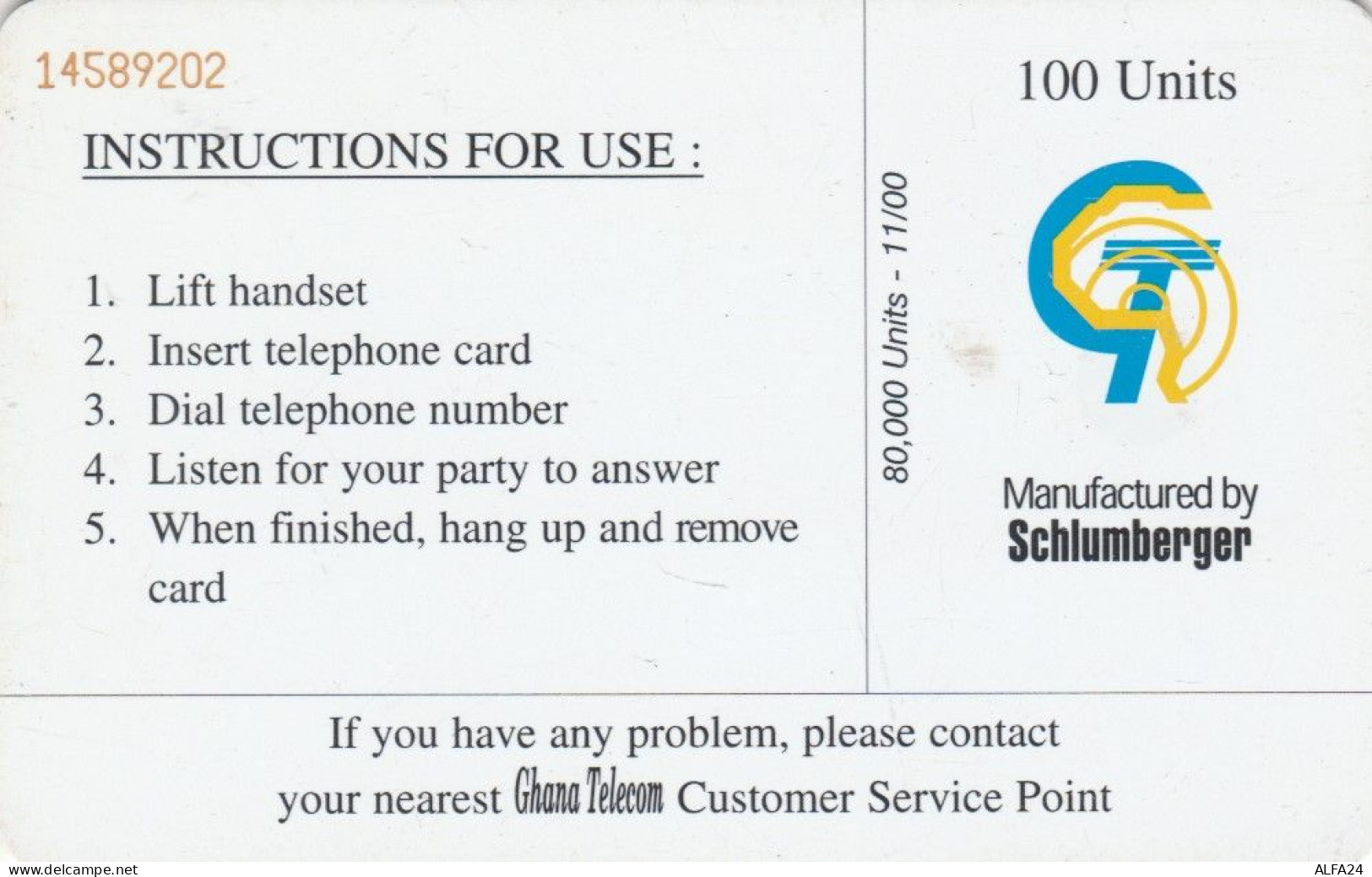 PHONE CARD GHANA  (E93.22.4 - Ghana