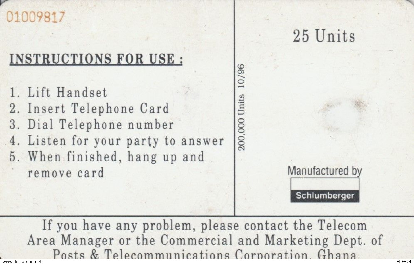 PHONE CARD GHANA  (E93.23.7 - Ghana