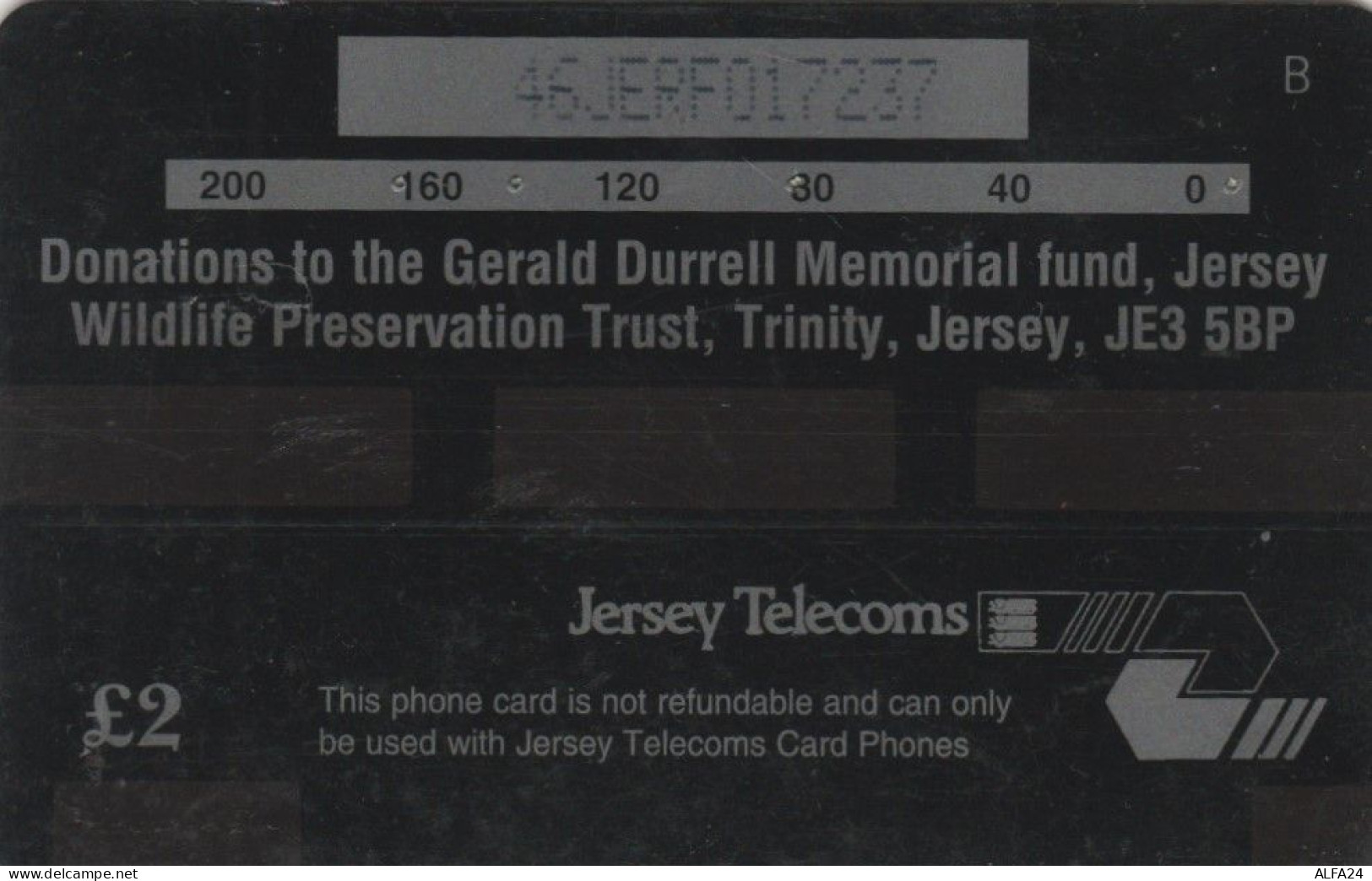 PHONE CARD JERSEY  (E93.11.8 - Jersey E Guernsey