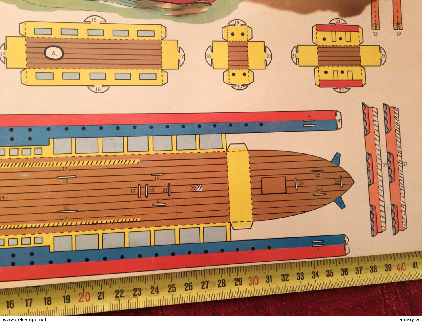 Navire Bateau Caboteur Ile-de-Beauté Corse Découpages De Sylvain & Sylvette-Editions Fleurus-Jouet-Jeux De Construction - Andere & Zonder Classificatie