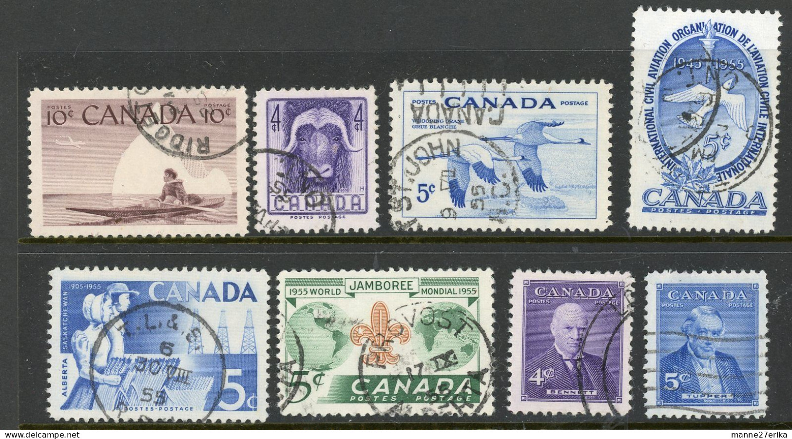 Canada 1955 USED  Year Set - Used Stamps