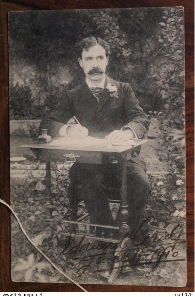 AK 1910's Cpa Carte Edouard Grieumard Gridy Autographe Vierzon Rieux Minervois - Autres & Non Classés