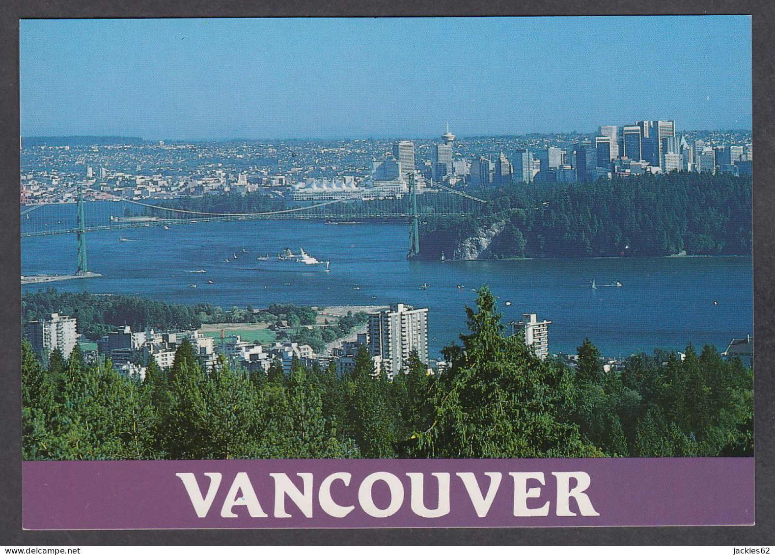 114698/ VANCOUVER, Aerial View With The Lions Gate Bridge - Vancouver