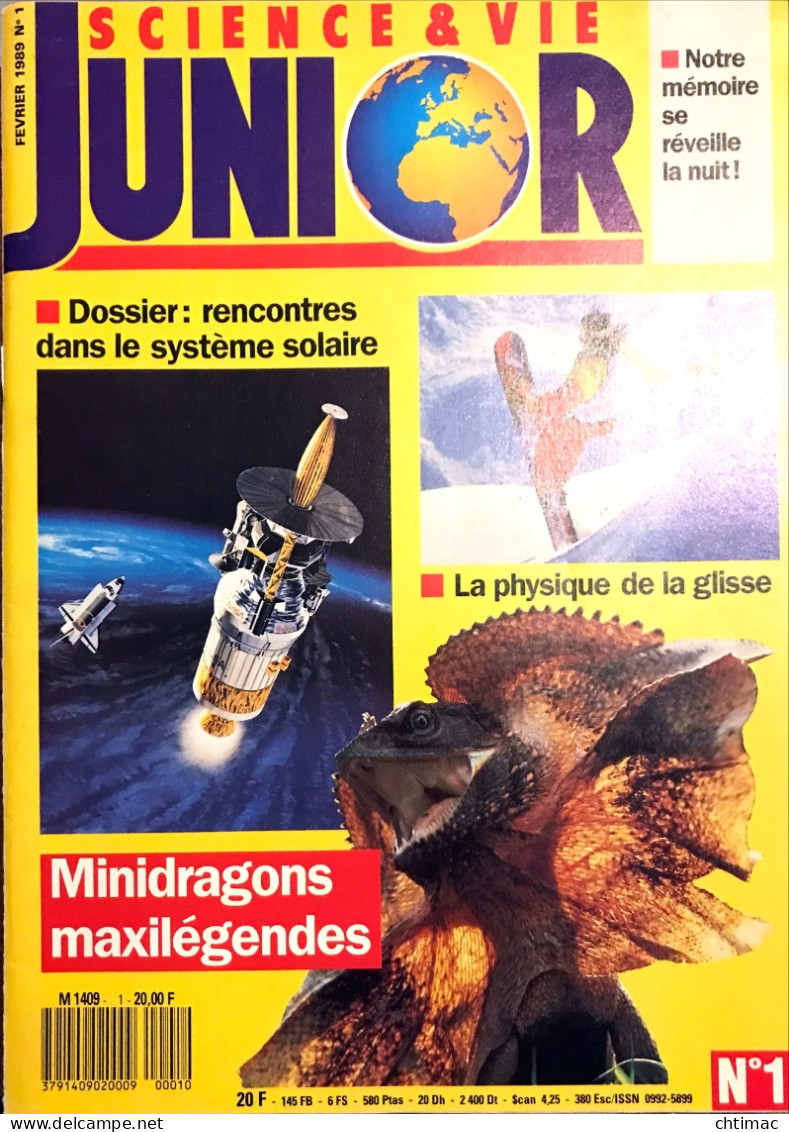 Science&Vie Junior N°1 - Février 1989 - Ciencia