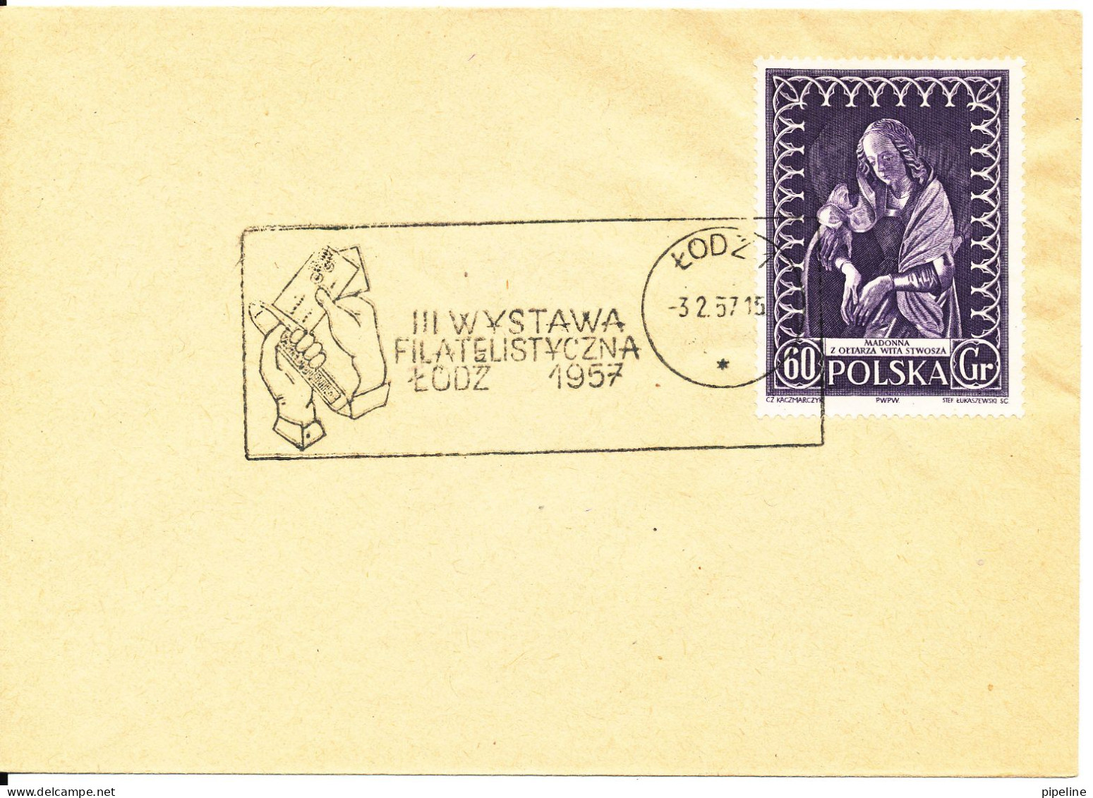 Poland Cover With Special Postmark Lodz 3-2-1957 - Cartas & Documentos