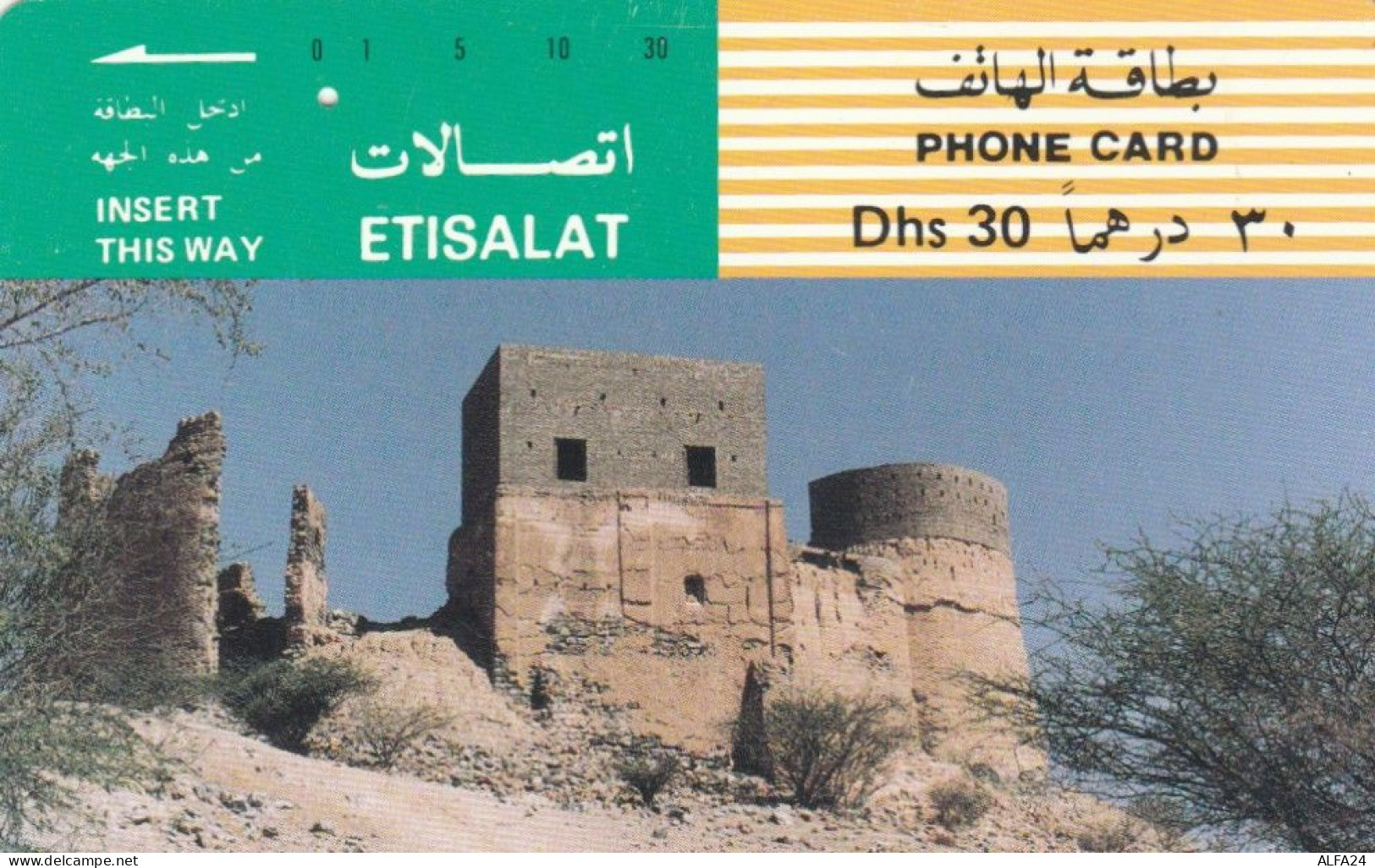 PHONE CARD EMIRATI ARABI  (E94.12.6 - Ver. Arab. Emirate