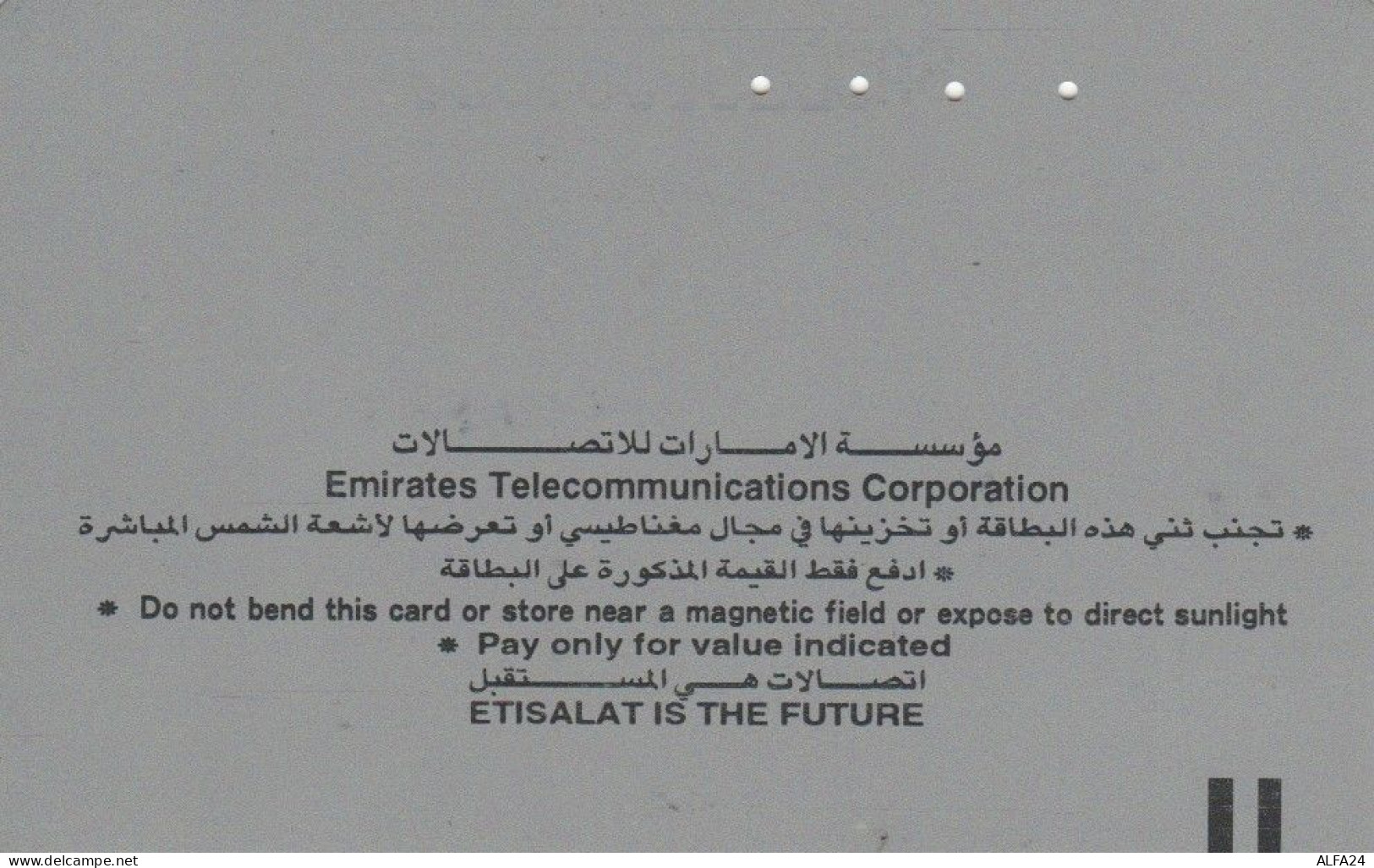 PHONE CARD EMIRATI ARABI  (E94.11.7 - Emirati Arabi Uniti