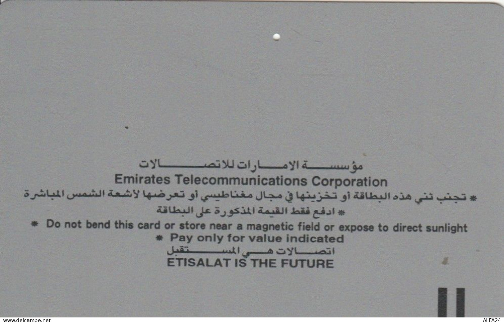 PHONE CARD EMIRATI ARABI  (E94.10.7 - Emirats Arabes Unis