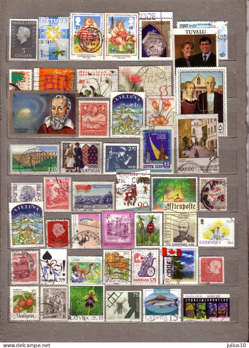 DIFFERENT COUNTRIES 47 Used (o) Stamps #1555 - Mezclas (max 999 Sellos)