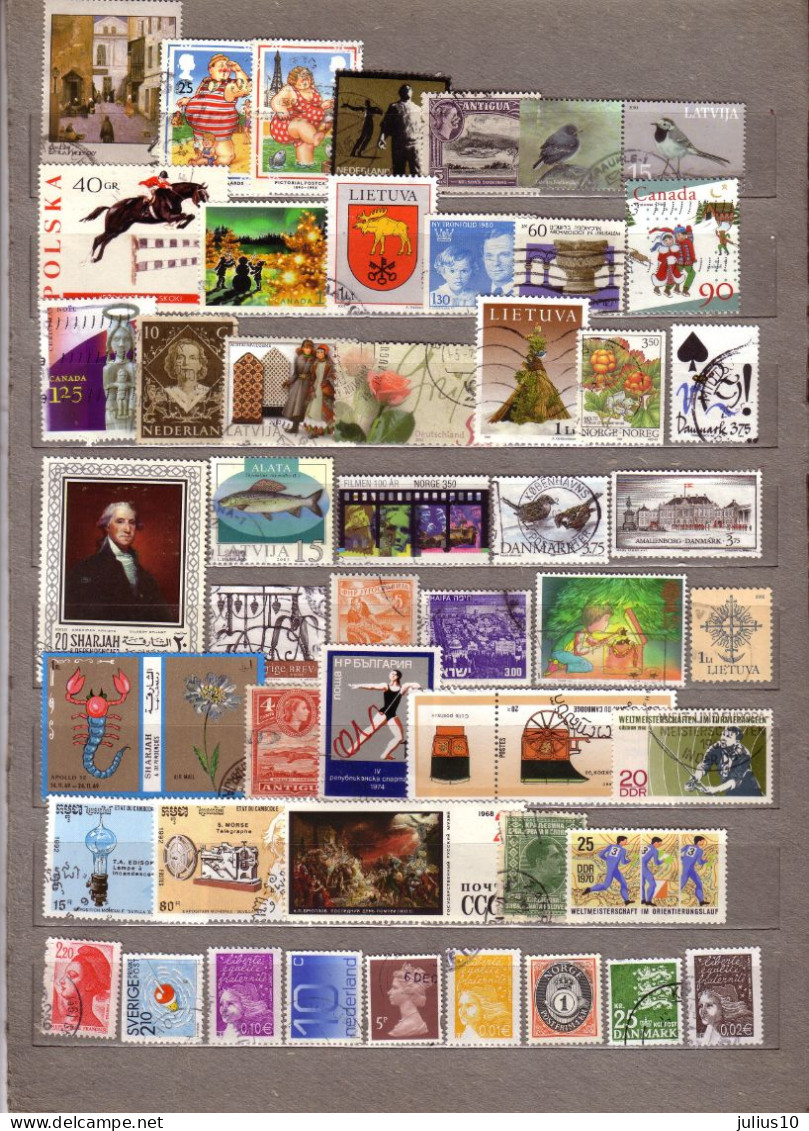 DIFFERENT COUNTRIES 48 Used (o) Stamps #1556 - Mezclas (max 999 Sellos)