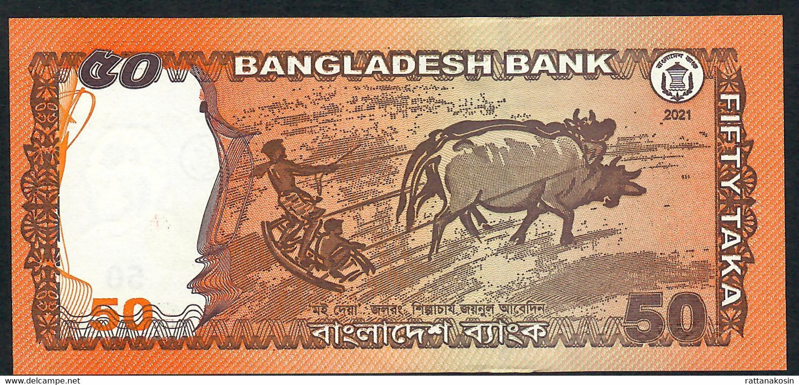 BANGLADESH  NLP  50 TAKA 2021 ORANGE  COMMEMORATIVE UNC. - Bangladesh