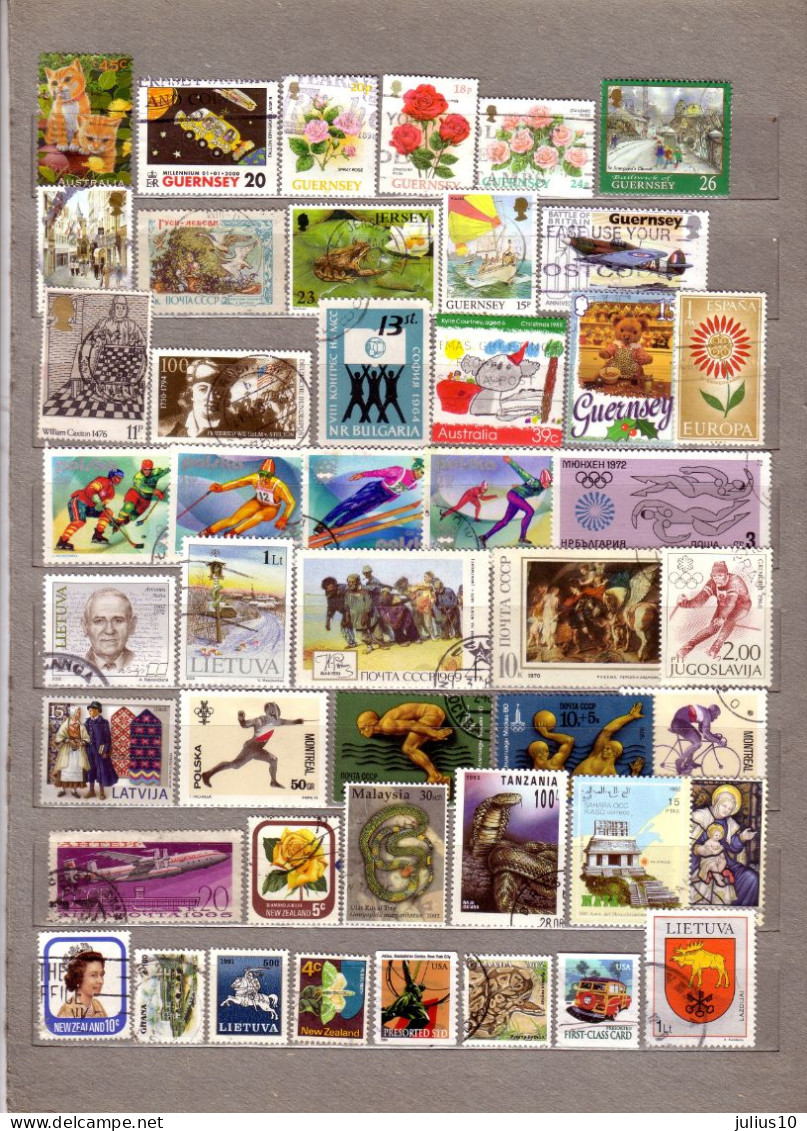 DIFFERENT COUNTRIES 46 Used (o) Stamps #1560 - Mezclas (max 999 Sellos)