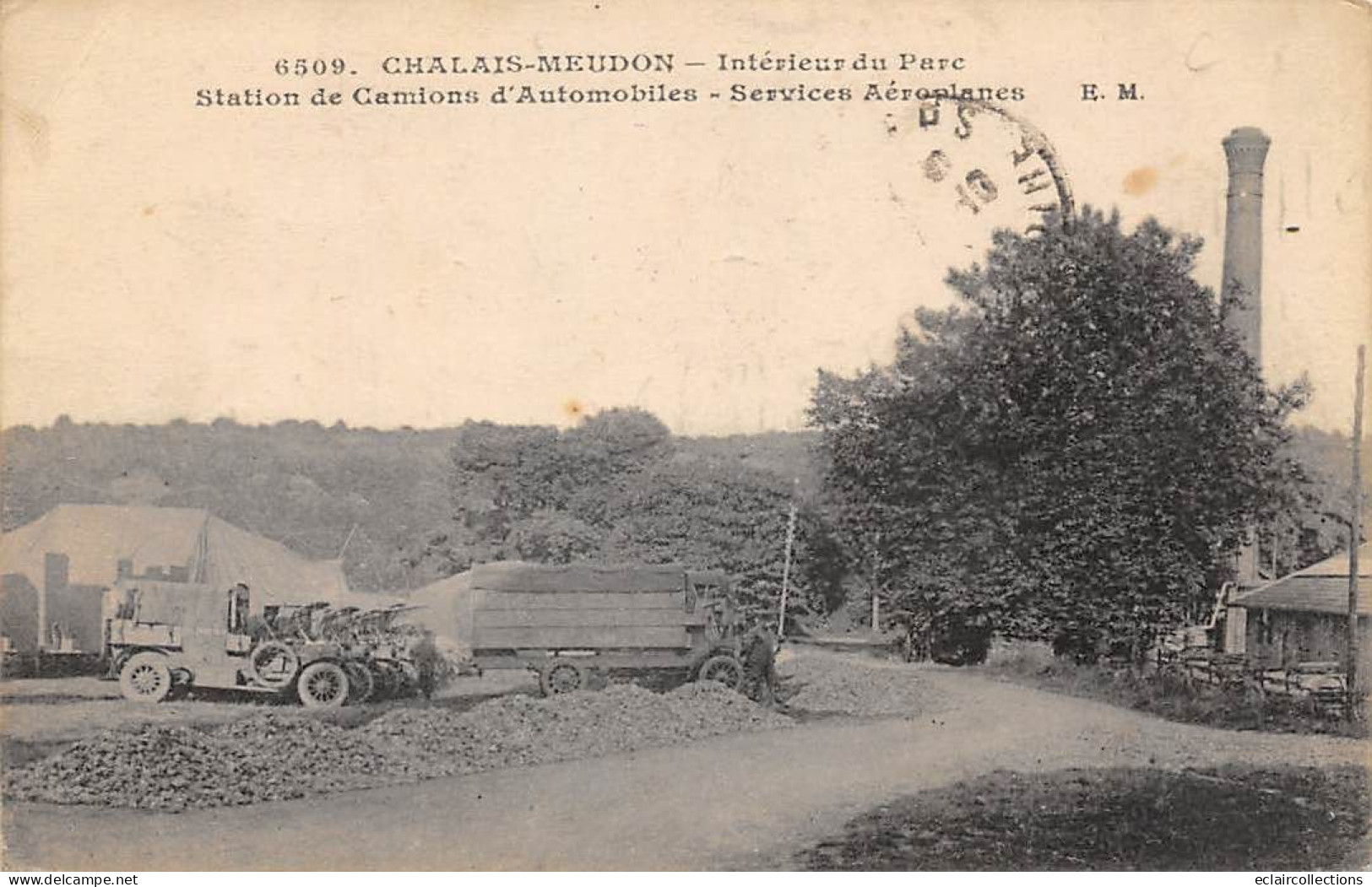 Meudon         92        Chalais. Station De Camions Automobiles Services D'Aéroplanes N° 6509      (voir Scan) - Meudon