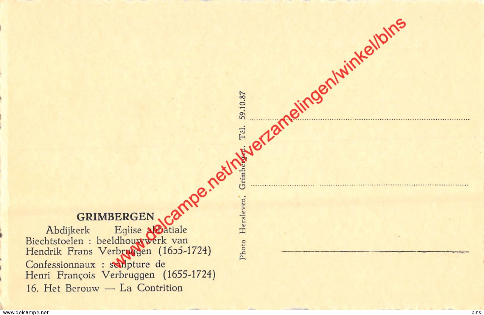 Abdijkerk - Beeldhouwwerijk Van Hendrik Frans Verbruggen - Grimbergen - Grimbergen