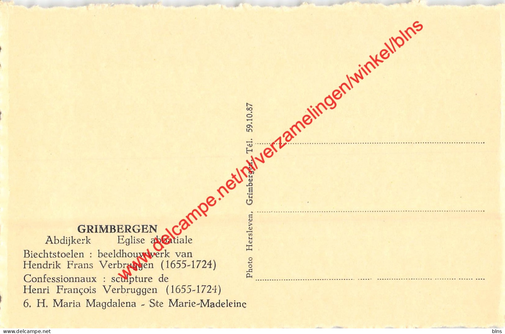 Abdijkerk - Beeldhouwwerijk Van Hendrik Frans Verbruggen - Grimbergen - Grimbergen