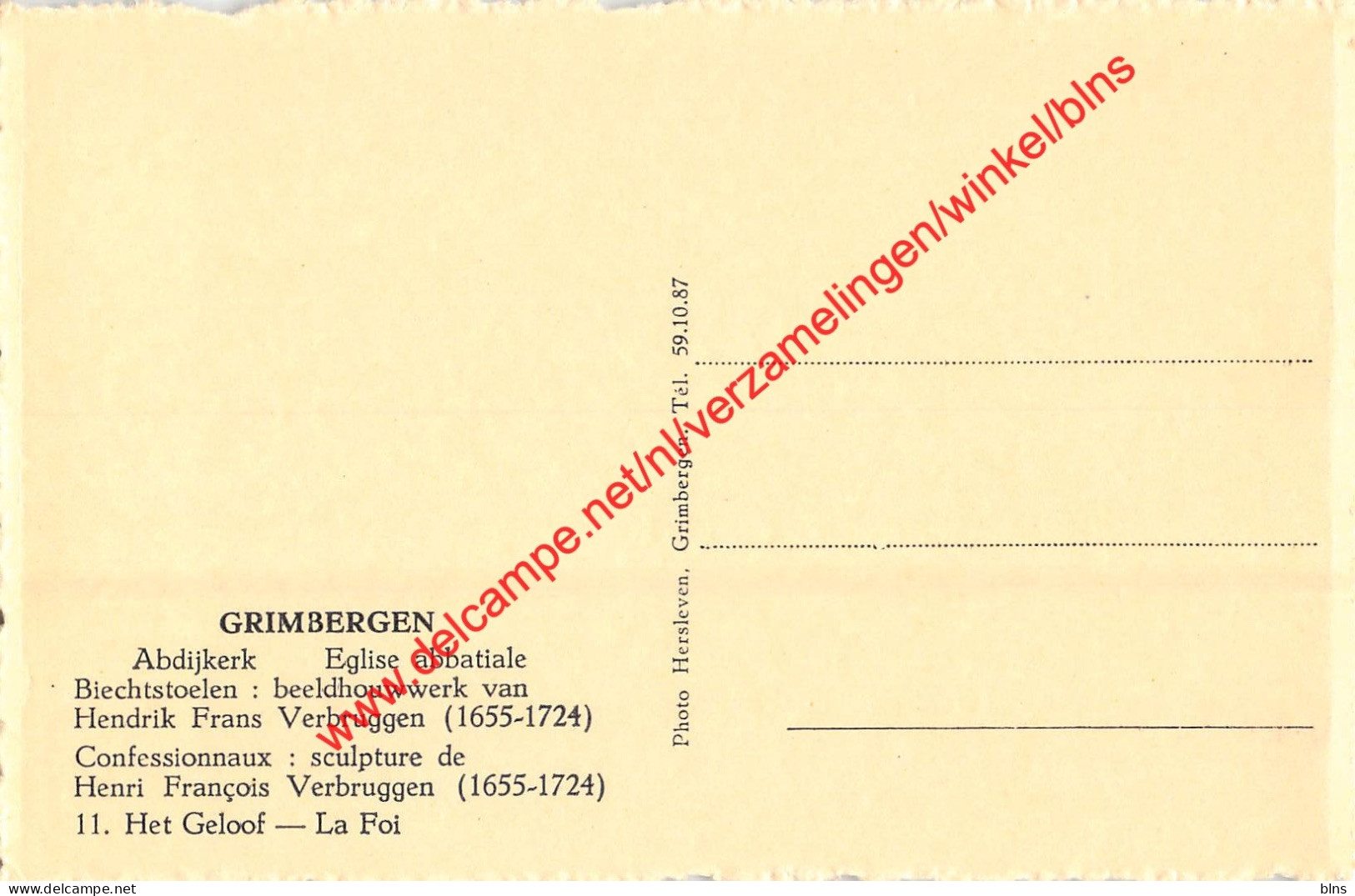 Abdijkerk - Beeldhouwwerijk Van Hendrik Frans Verbruggen - Grimbergen - Grimbergen