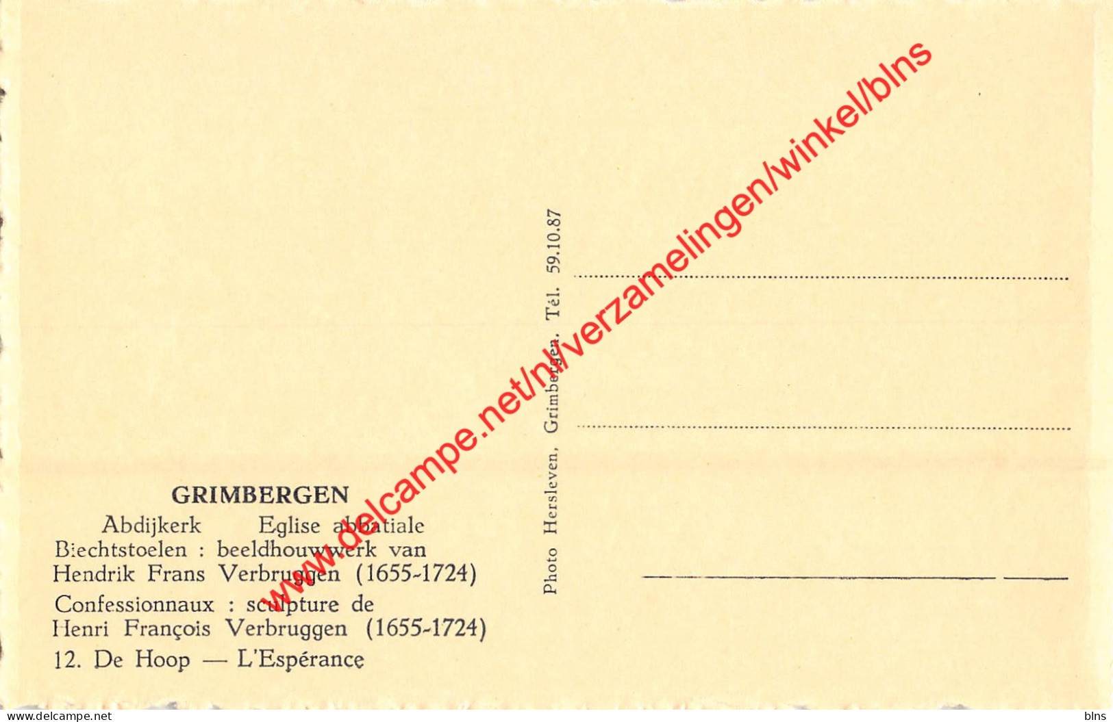 Abdijkerk - Beeldhouwwerijk Van Hendrik Frans Verbruggen - Grimbergen - Grimbergen