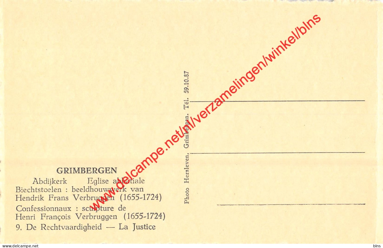 Abdijkerk - Beeldhouwwerijk Van Hendrik Frans Verbruggen - Grimbergen - Grimbergen