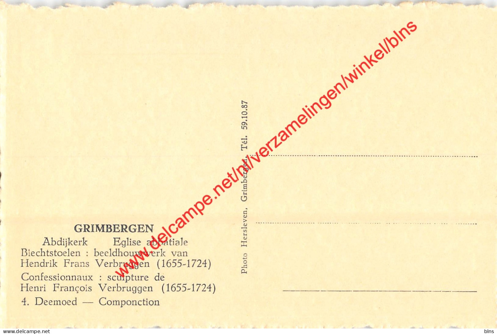 Abdijkerk - Beeldhouwwerijk Van Hendrik Frans Verbruggen - Grimbergen - Grimbergen