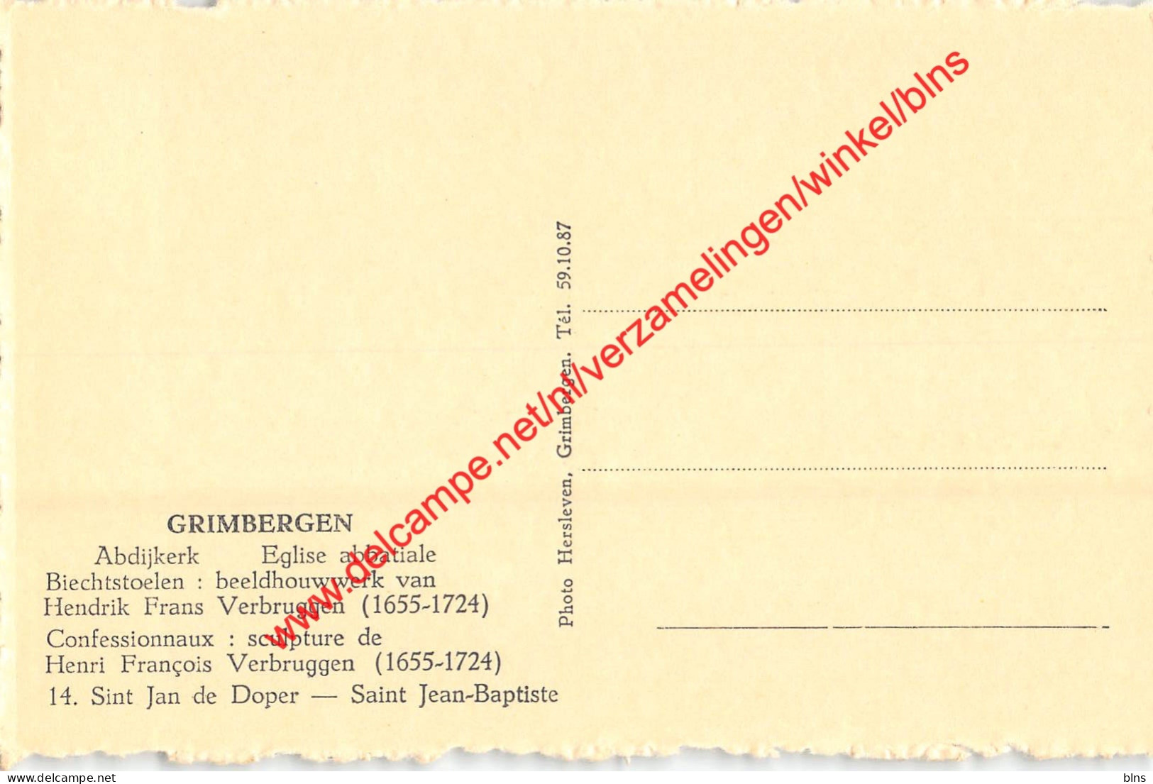 Abdijkerk - Beeldhouwwerijk Van Hendrik Frans Verbruggen - Grimbergen - Grimbergen