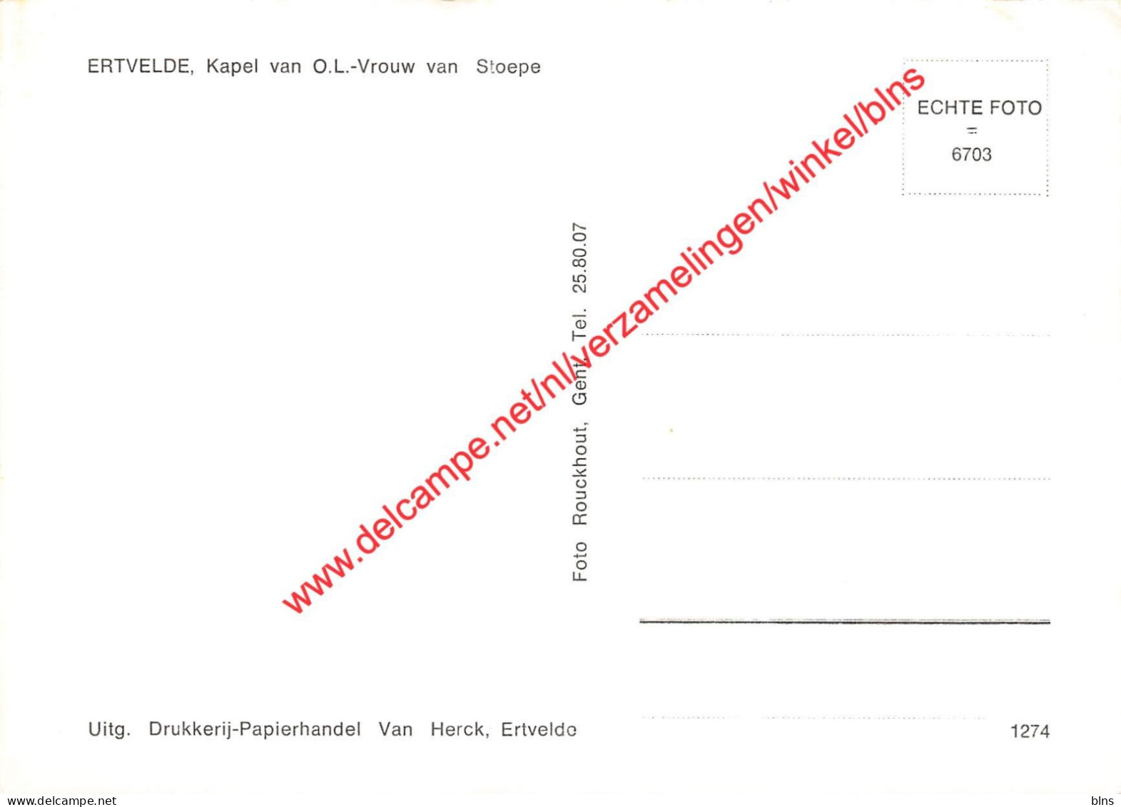 Kapel Van O.L.-Vrouw Van Stoepe - Ertvelde - Evergem