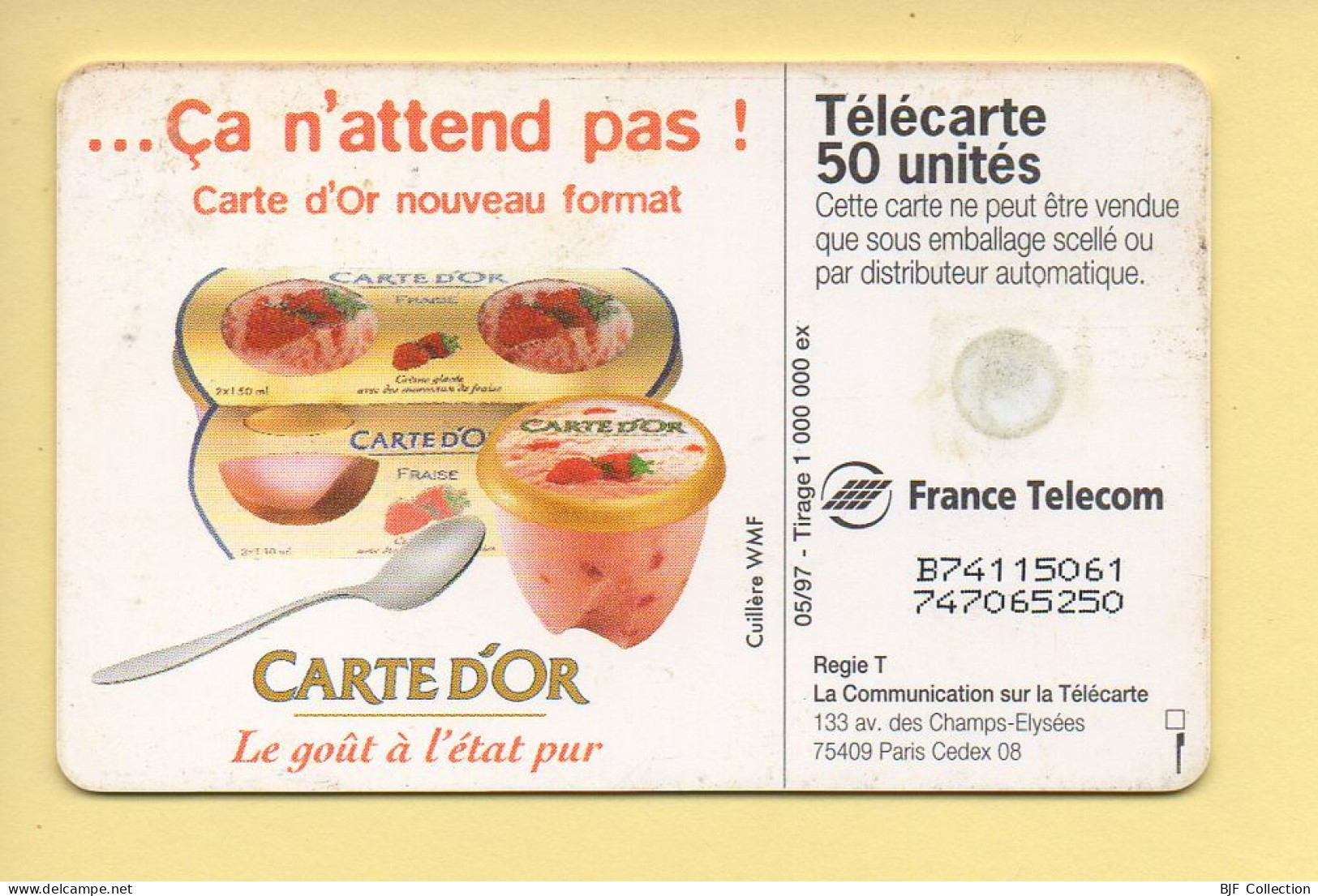 Télécarte 1997 : CARTE D'OR / 50 Unités (voir Puce Et Numéro Au Dos) - 1997