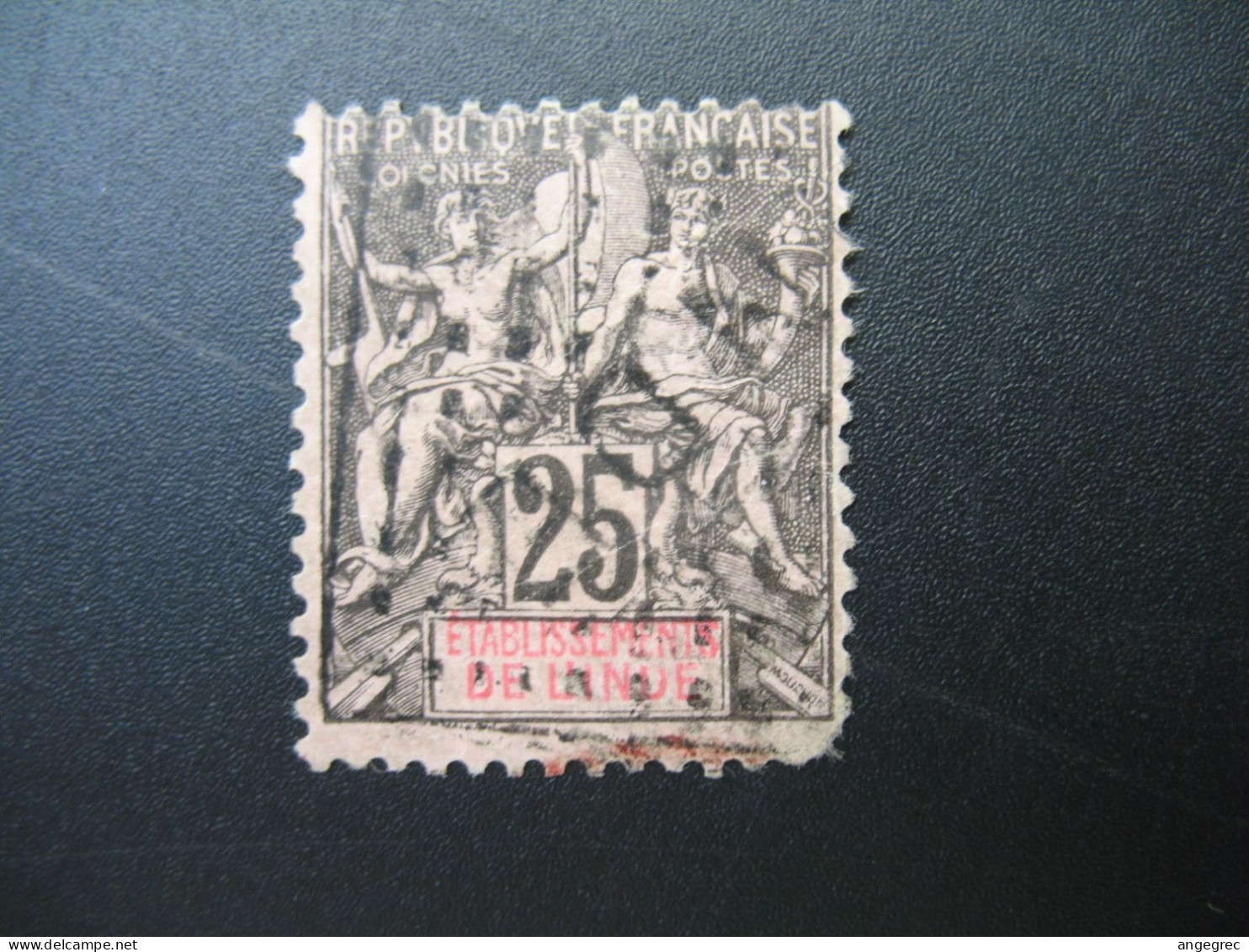 Inde Française Karikal Stamps French Colonies N° 8 Neuf * NSG Maury à Voir - Usati