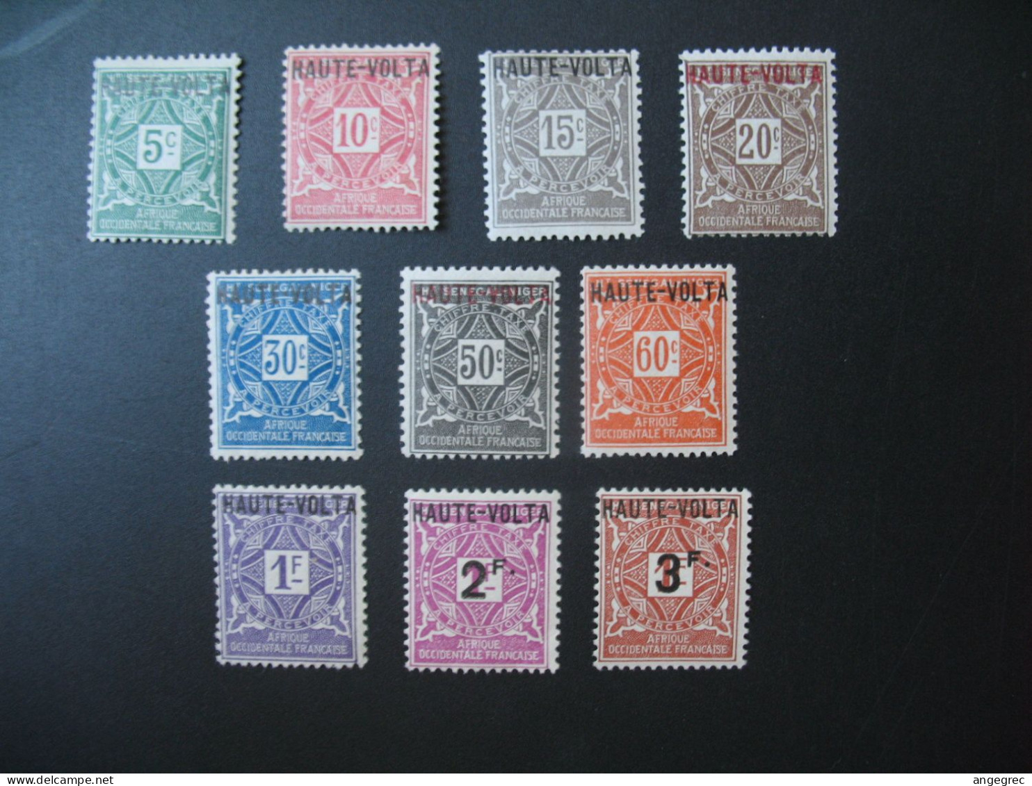 Haut-Volta Stamps French Colonies Taxe N° 1 à 10 Neuf * à Voir - Timbres-taxe