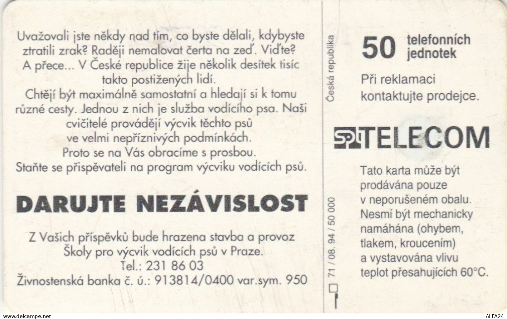PHONE CARD REPUBBLICA CECA  (E95.19.6 - Czech Republic