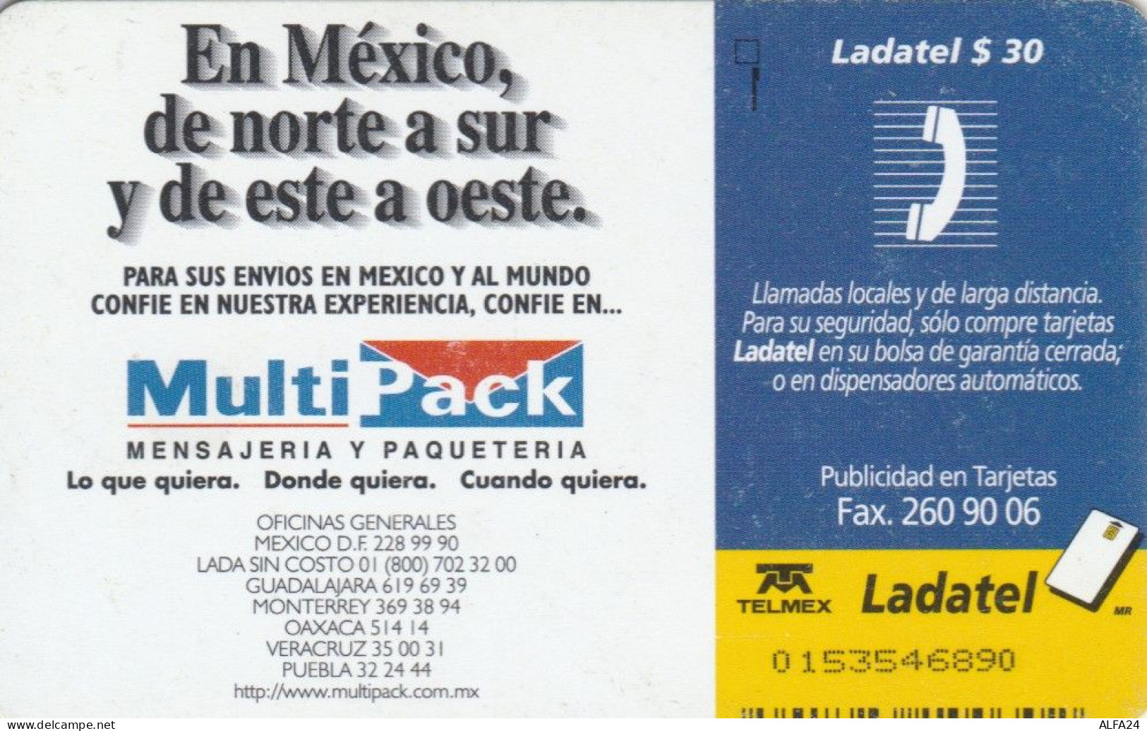 PHONE CARD MESSICO  (E95.14.5 - México