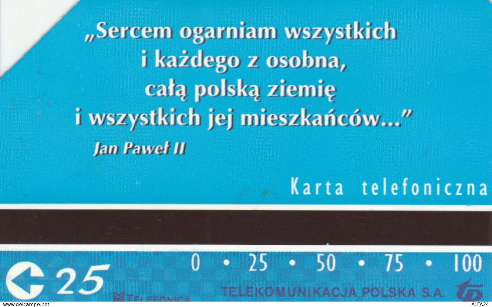 PHONE CARD POLONIA PAPA (E95.11.7 - Poland