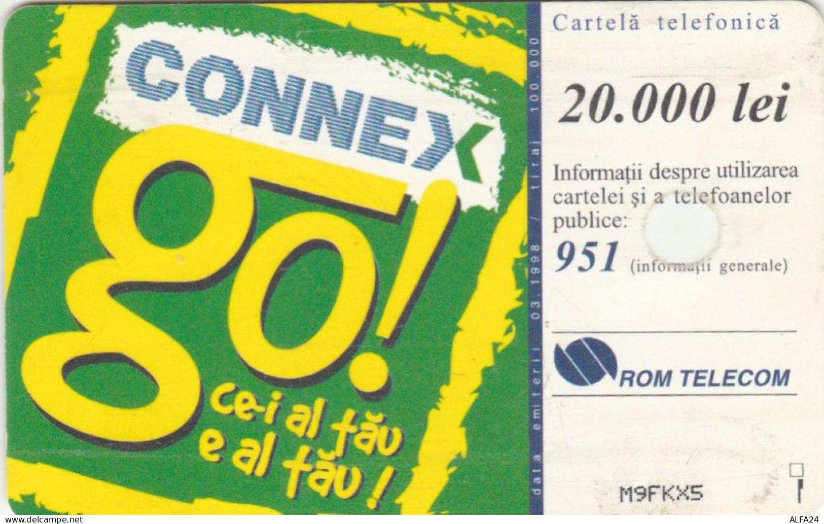 PHONE CARD ROMANIA  (E95.5.4 - Romania