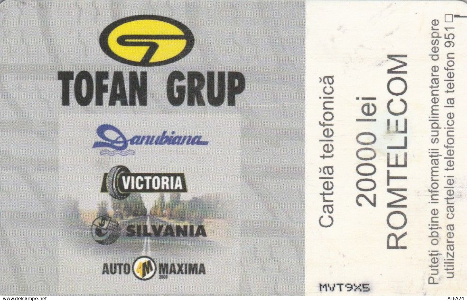 PHONE CARD ROMANIA  (E95.6.3 - Roumanie