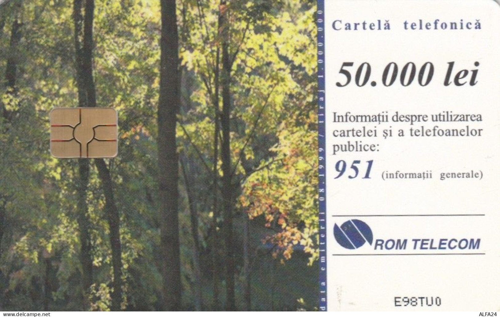 PHONE CARD ROMANIA  (E95.5.6 - Roumanie