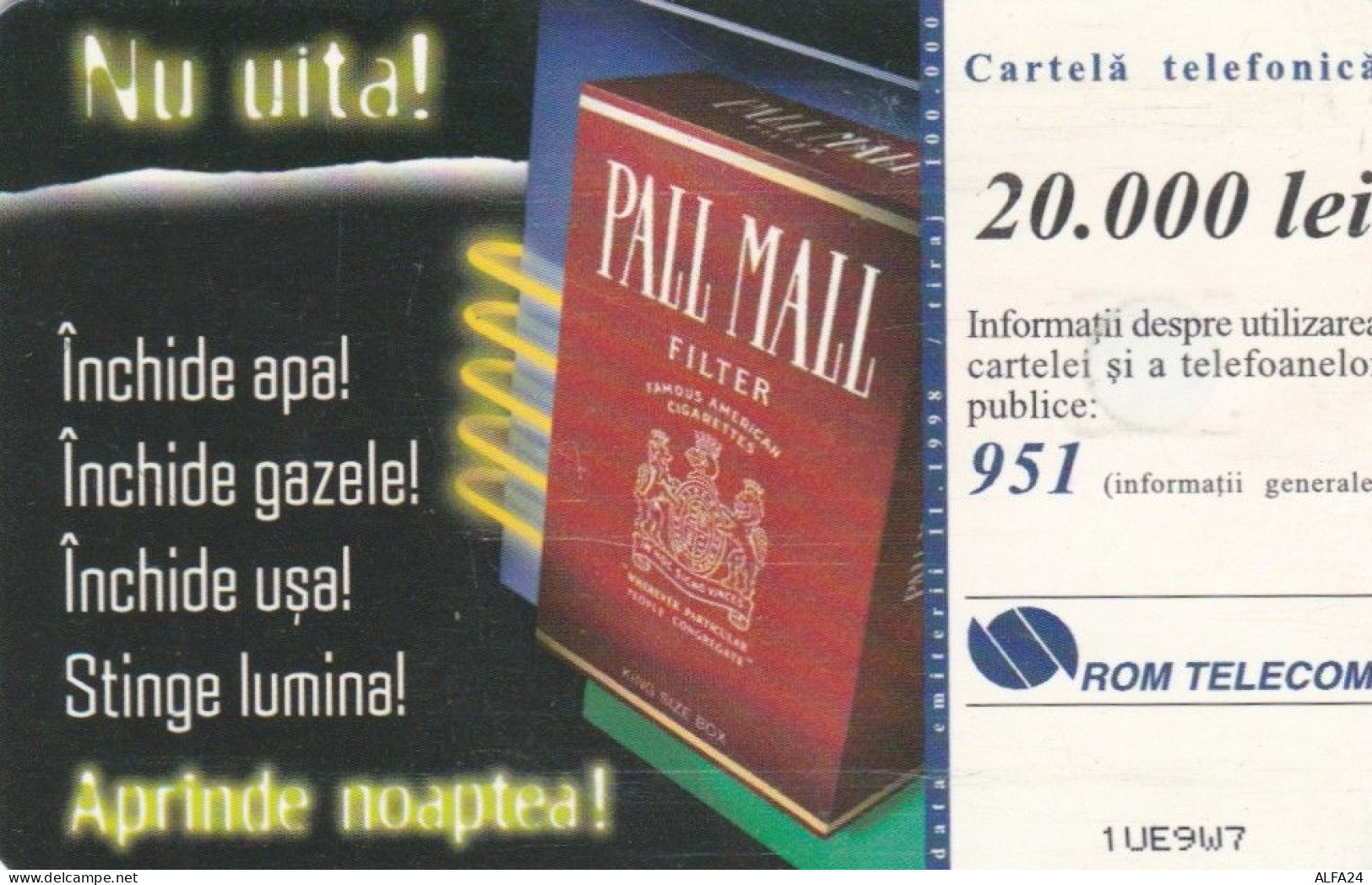 PHONE CARD ROMANIA  (E95.3.8 - Rumänien