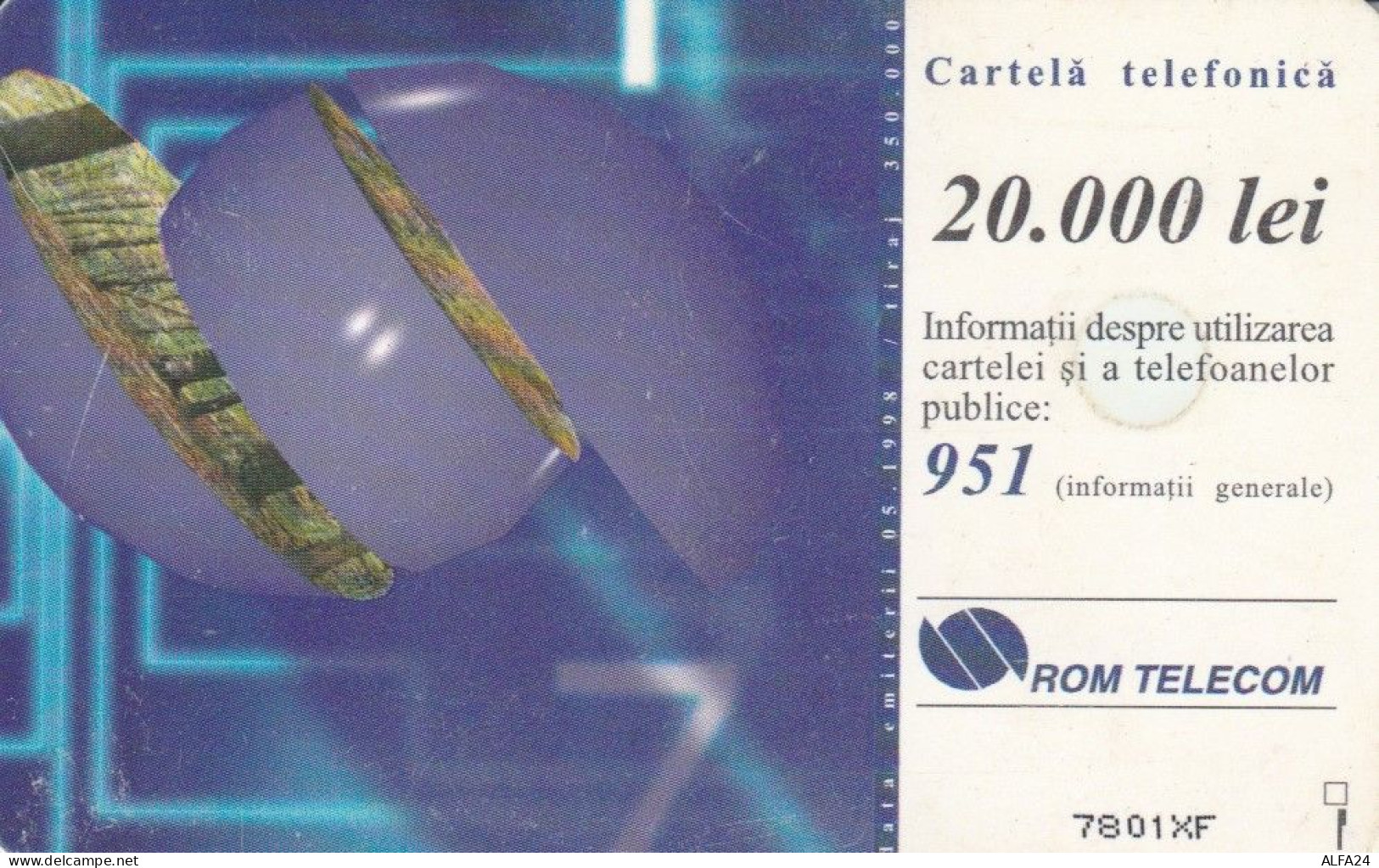 PHONE CARD ROMANIA  (E95.4.1 - Roumanie