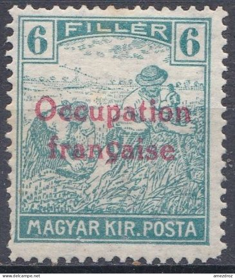 Arad Occupation Française En Hongrie Mi 9 * Moissonneurs (K6) - Unused Stamps